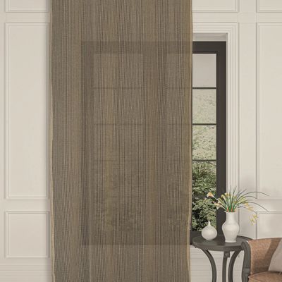 Curtains and window coverings - COOPER Voile Curtain - Natural Collar - Eyelet Panel - 140 x 260 cm - 100% polyester - IPC DECO DELL'ARTE