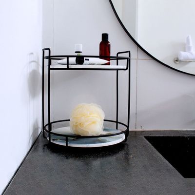 Chambres d'hôtels - Plateau de maquillage en pierre absorbante anti odeur anti bacterie or noir marbre jaune vert blanc diatomite CIRCA - OSNA
