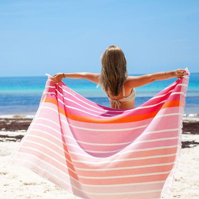 Paréos - Serviette de plage Ocean Coral Candy 100x180 cm - GREEN PETITION