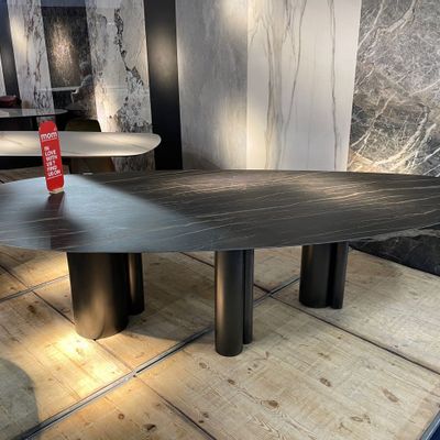 Dining Tables - Dining Table in ceramic with Onasis Leg - COLOMBUS MANUFACTURE FRANCE