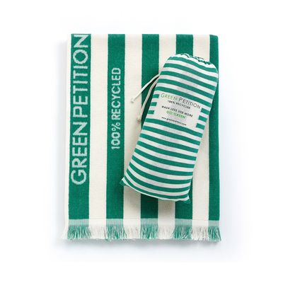 Linens - Delmor Lime Beach Towel 100x180 - GREEN PETITION