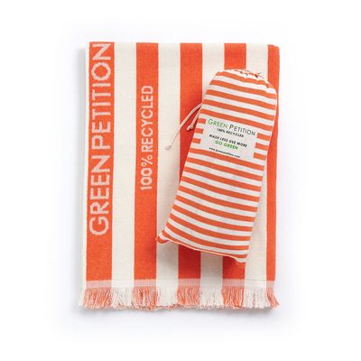 Linens - Delmor Tangerine Beach Towel 100x180 - GREEN PETITION