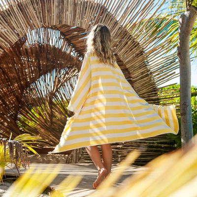 Linge - Drape de plage Delmor Ochre 100x180 - GREEN PETITION