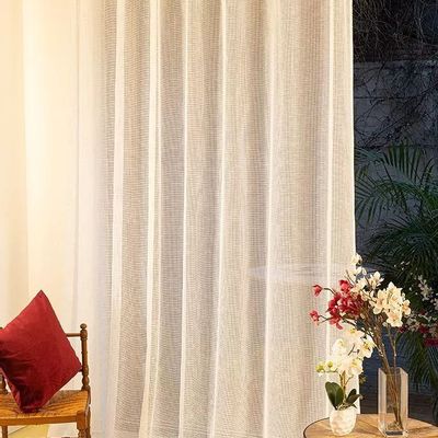 Rideaux et voilages - Voilage OLYMPOS - Col Blanc - Panneau à œillets - 300 x 260 cm - 100 % polyester - IPC DECO DELL'ARTE