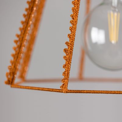Ceiling lights - DOVER suspension lamp in cotton yarn - ELMO