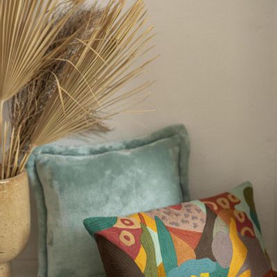 Fabric cushions - Tender Opaline Pillow 50 x 50 - MAISON VIVARAISE – SDE VIVARAISE WINKLER