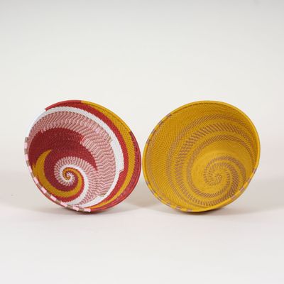 Decorative objects - Braided telephone wire bowls, Mix&Match - new! - AS'ART A SENSE OF CRAFTS