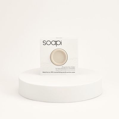 Cadeaux - Soapi blanc - Support magnétique pour shampoing et savon solides - SOAPI