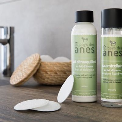 Beauty products - Organic donkey milk makeup removers - AU PAYS DES ÂNES