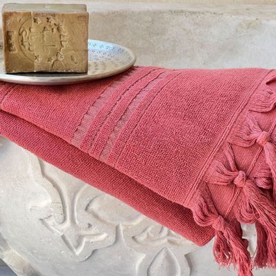 Serviettes de bain - FOUTA EN COTON BIOLOGIQUE - Collection DOLCE - Couleur JASPE - KARAWAN AUTHENTIC