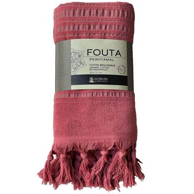 Serviettes de bain - FOUTA EN COTON BIOLOGIQUE - Collection DOLCE - Couleur JASPE - KARAWAN AUTHENTIC