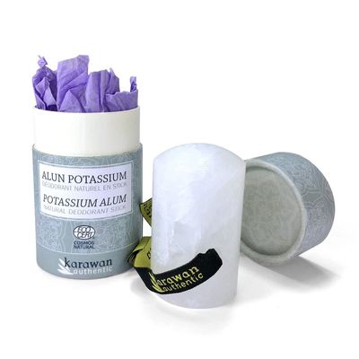 Cosmétiques - PIERRE D'ALUN POTASSIUM EN STICK - CERTIFIÉE COSMOS NATURAL - KARAWAN AUTHENTIC
