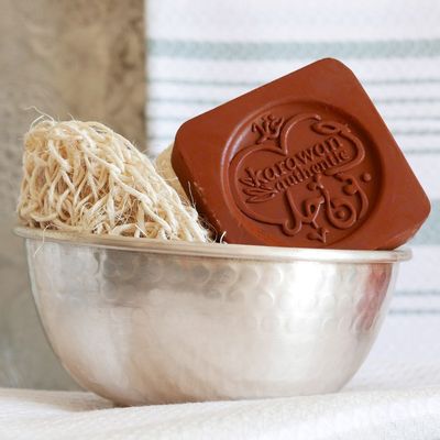 Savons - SAVON D'ALEP PURE OLIVE ENRICHI À L'ARGILE ROUGE 30% - KARAWAN AUTHENTIC