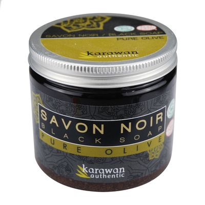 Hammams - SAVON NOIR 100% PURE OLIVE - CERTIFIÉ BIOLOGIQUE ECOCERT - KARAWAN AUTHENTIC