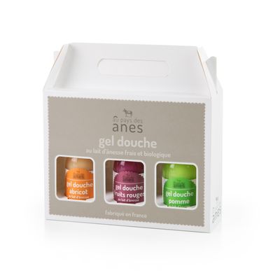 Cosmétiques - Coffret gel douche limonade au lait d'ânesse bio - AU PAYS DES ÂNES