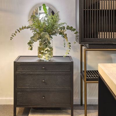 Hotel bedrooms - BED SIDE TABLE MARIO-1-N - CRISAL DECORACIÓN