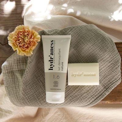 Cosmétiques - Lait démaquillant certifié bio au lait d'ânesse frais - HYDR'ANESS