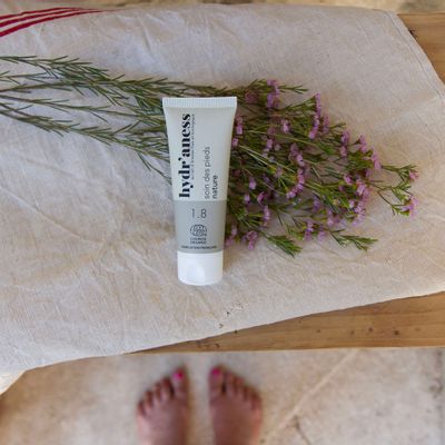 Cosmétiques - Crème pour les pieds certifiée bio au lait d'ânesse frais - HYDR'ANESS
