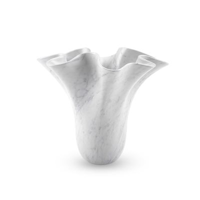 Vases - Sculptural vase PV05 in white carrara marble - ATELIER BARBERINI & GUNNELL