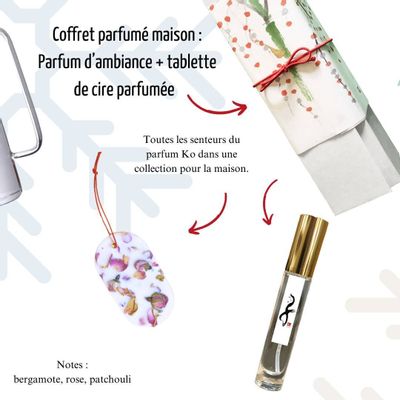 Cadeaux - Coffret parfum d'intérieur et maison KO : 1 brume d'oreiller et 2 X tablette parfumée - BIJIN