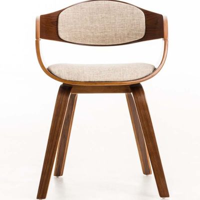 Kitchens furniture - Kingston Chair - Walnut/Cream - VIBORR
