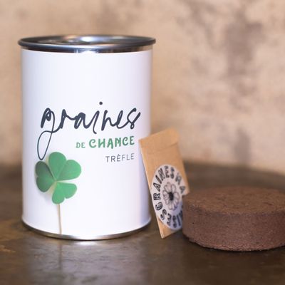 Cadeaux - Kit à semer "Graines de chance" Fabriqué en France - MAUVAISES GRAINES