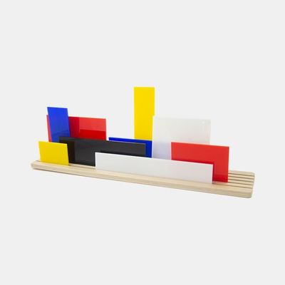 Design objects - Shapes of Mondrian - 3D Art toy - Decorative Movable De Stijl diorama - BEAMALEVICH