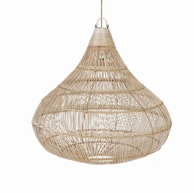 Hanging lights - The Drop Lampshade - Natural - M - BAZAR BIZAR - COASTAL LIVING