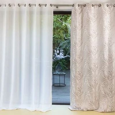 Curtains and window coverings - ROMA Canopy - Natural Collar - Eyelet Panel - 200 x 260 cm - 100% polyester - IPC DECO DELL'ARTE