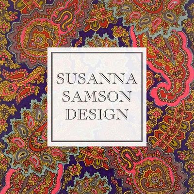 Design textile et surface - Impression sur papier vintage des années 1980 Couture Paisley - SUSANNA SAMSON  DESIGN