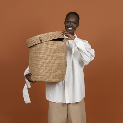 Storage boxes - NEW: Kiondo basket with lid - MIFUKO