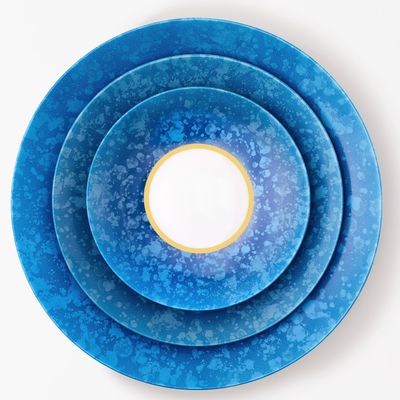 Formal plates - Eclipse Blue Bread Plate - JOHANNE PARIS