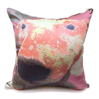 Fabric cushions - Square cushion. WHITE BEAR CL4 - MIKKA DESIGN INK