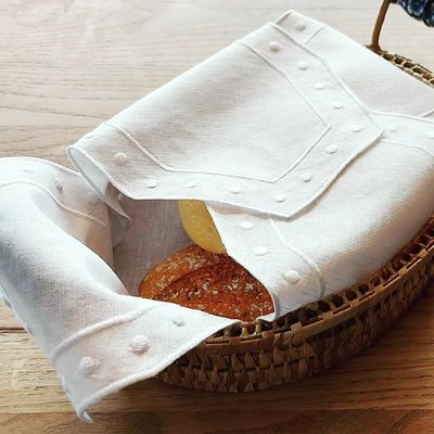 Table linen - Linen fabric bread basket - LA CUCA