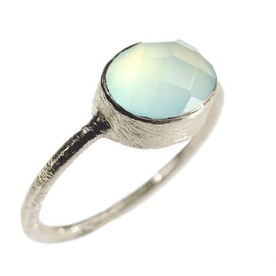 Jewelry - RING\" DROP\” SILVER 925 AQUA CHALCY - KARAWAN AUTHENTIC