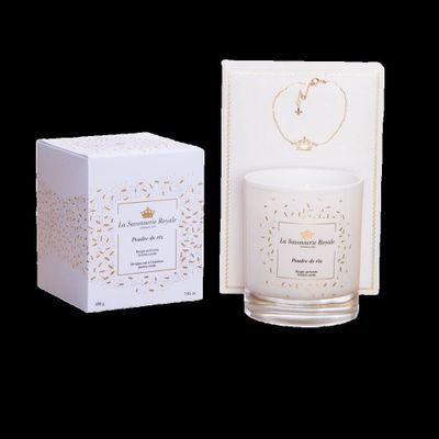 Candles - RICE POWDER CANDLE+BRACELET - LA SAVONNERIE ROYALE