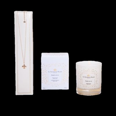 Candles - RICE POWDER CANDLE+NECKLACE - LA SAVONNERIE ROYALE