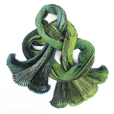 Scarves - PLICATWILL 118 long pleated silk scarf - SOPHIE GUYOT SILKS