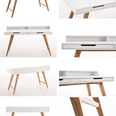 Desks - Eaton Office Table 140 cm - White - VIBORR
