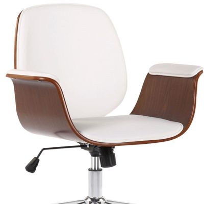 Office seating - Kemberg Office Chair - Walnut/White - VIBORR
