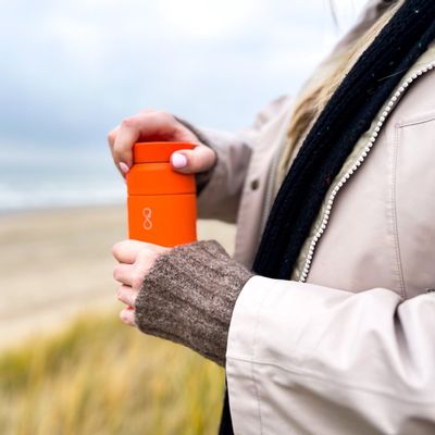 Boîtes de conservation - Flasque à café 'Brew' (350ml) - Orange soleil - OCEAN BOTTLE