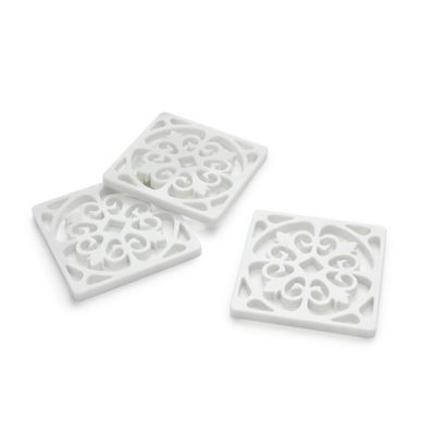 Platter and bowls - Amalfi coasters in white Carrara marble - ATELIER BARBERINI & GUNNELL
