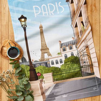 Tea towel - WIM' - Paris/Printed tea towel - COUCKE