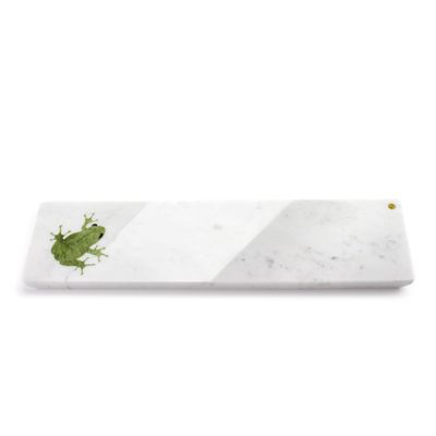 Platter and bowls - Frogs in Summer - medium size centerpiece/serving plate in marble - ATELIER BARBERINI & GUNNELL
