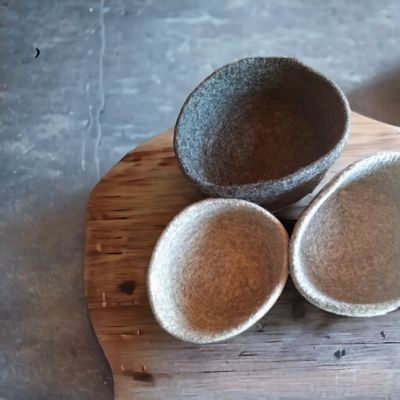 Design objects - felt  bowl - FELTGHAR - HANDMADE WITH LOVE