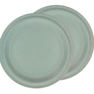 Formal plates - Villa Collection Evig Dinner Plate Dia 26 x 1.5 cm 2 pcs. Green - VILLA COLLECTION DENMARK