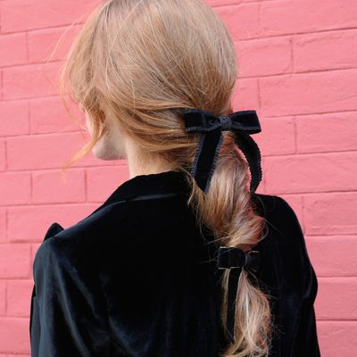 Barrettes - MILONGA velvet bow clip. - VALÉRIE VALENTINE