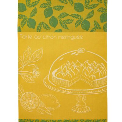 Torchons textile - Tarte au citron - Torchon en jacquard de coton - COUCKE