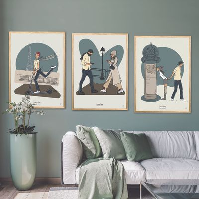 Poster - Love in Paris Collection - L'HEURE MERVEILLEUSE