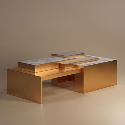 Coffee tables - Square Center Table - PORUS STUDIO